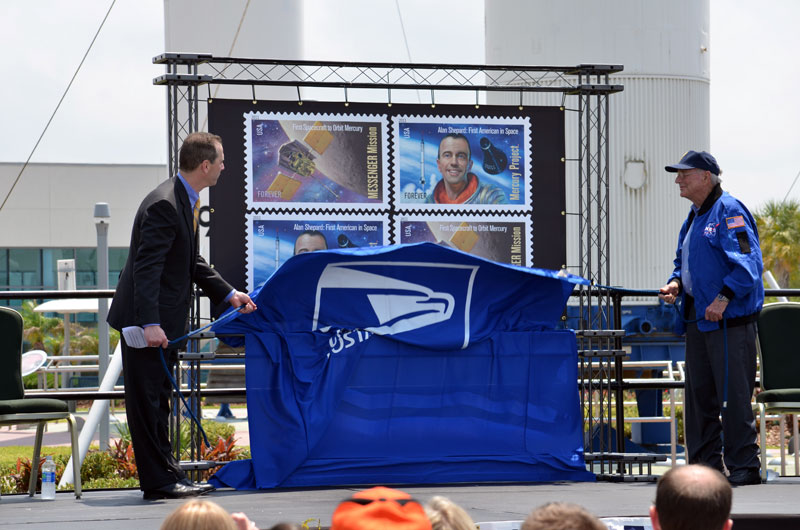 New U.S. Stamps Honor Astronaut Alan Shepard and Mission to Mercury